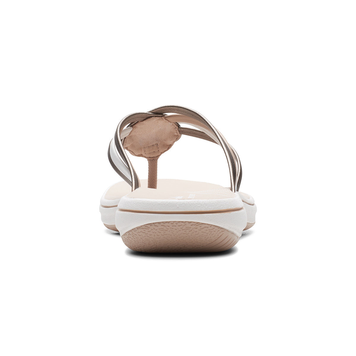 Clarks Breeze Coral Women's Thong Sandals in Coral Metal
