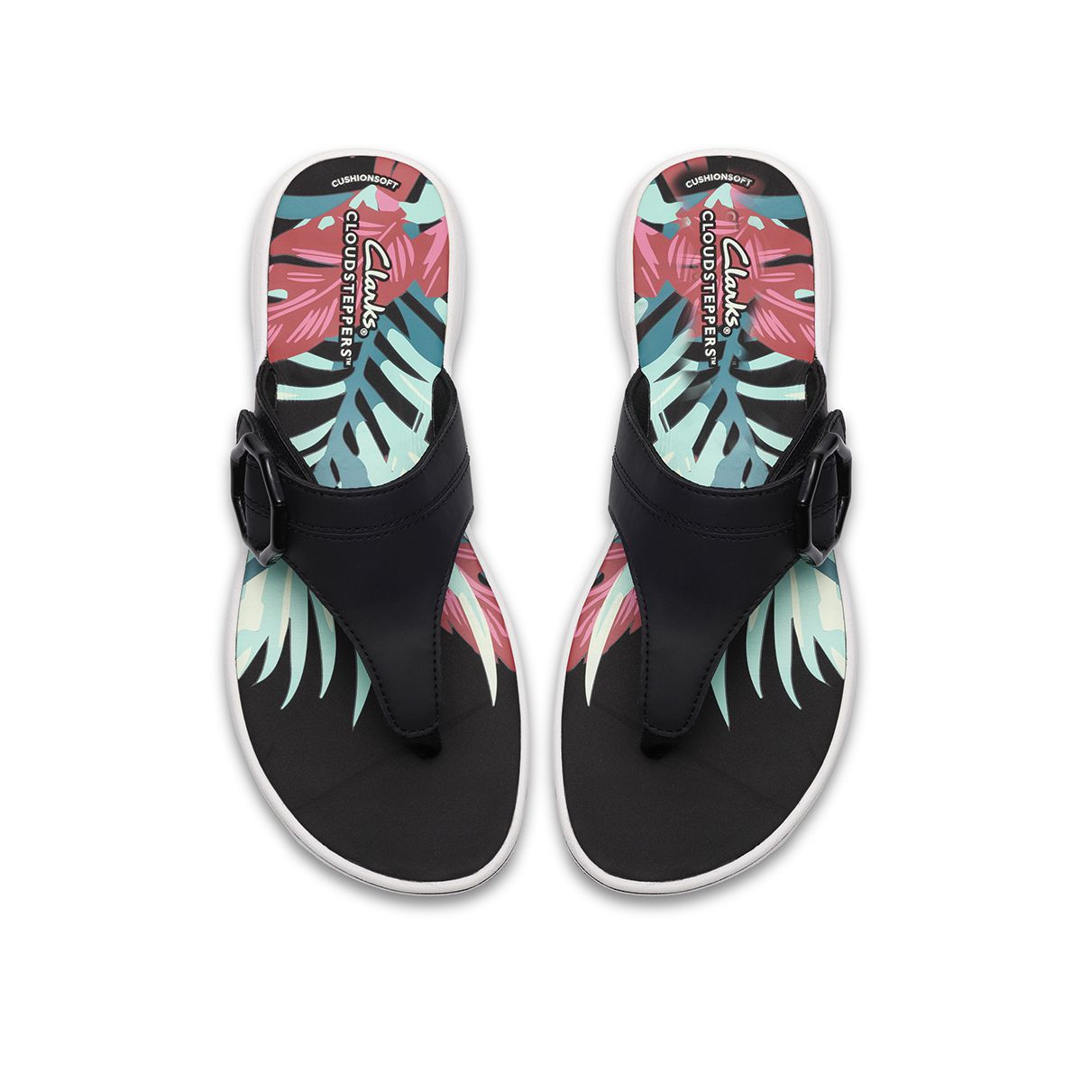 Clarks Breeze Cove Women's Thong Sandals in Black