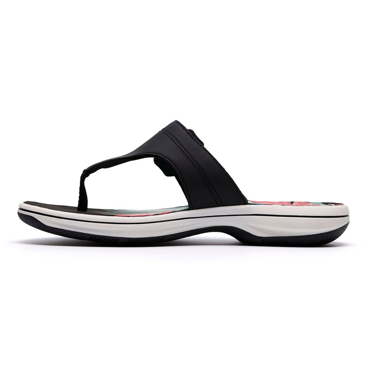 Clarks Breeze Cove Women's Thong Sandals in Black