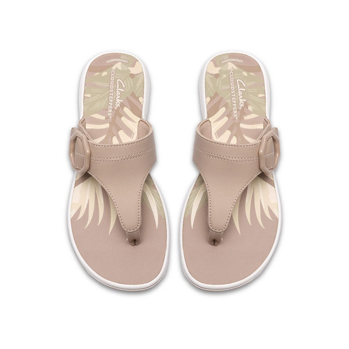 Clarks Breeze Cove Women's Thong Sandals in Sand