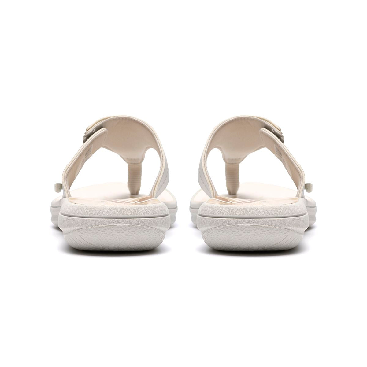 Clarks Breeze Cove Women's Thong Sandals in Off White