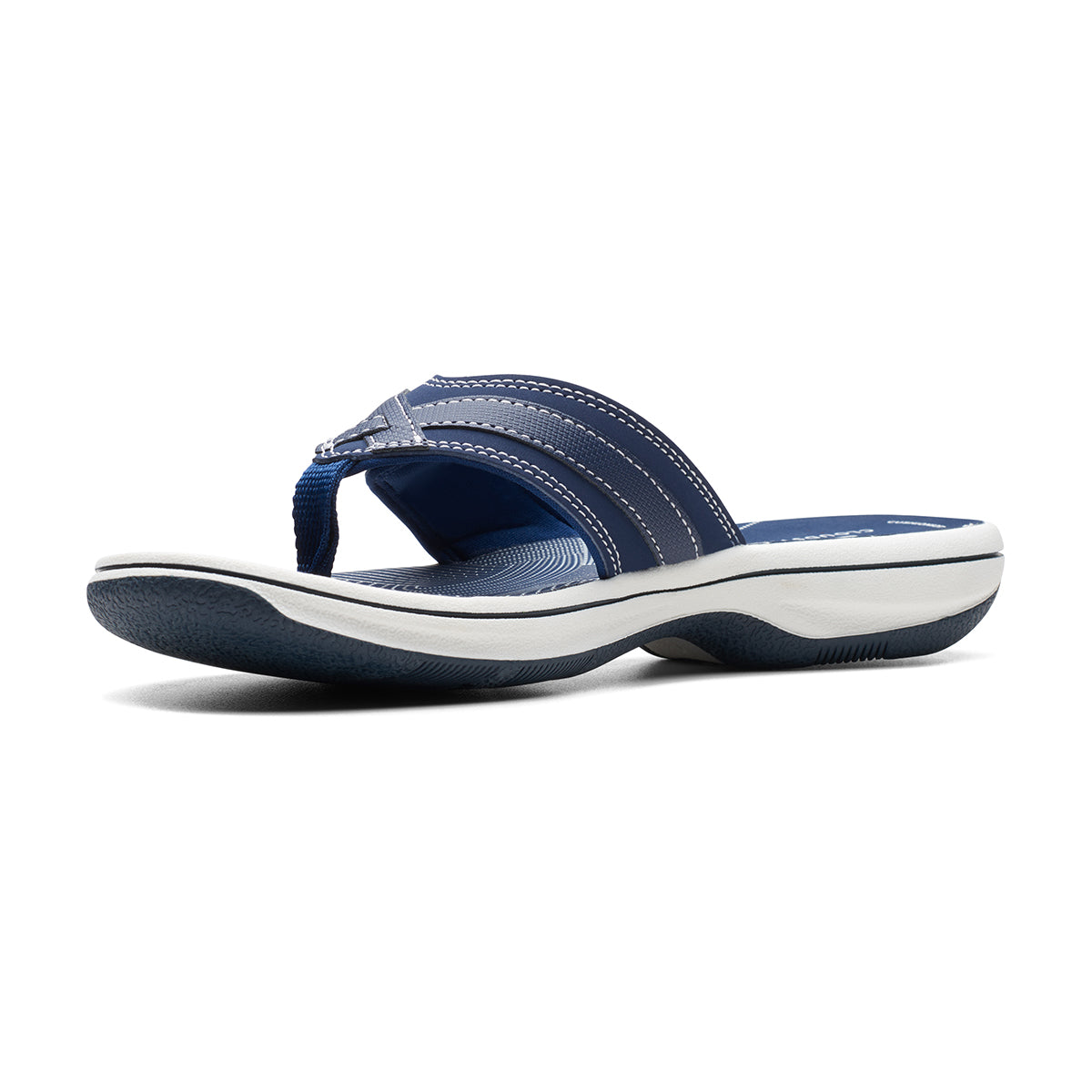 Clarks Breeze Sea Women's Thong Sandals in Navy