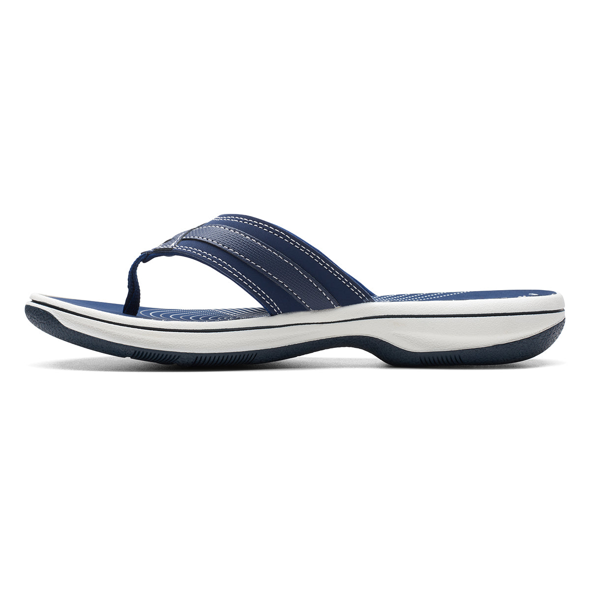 Clarks Breeze Sea Women's Thong Sandals in Navy