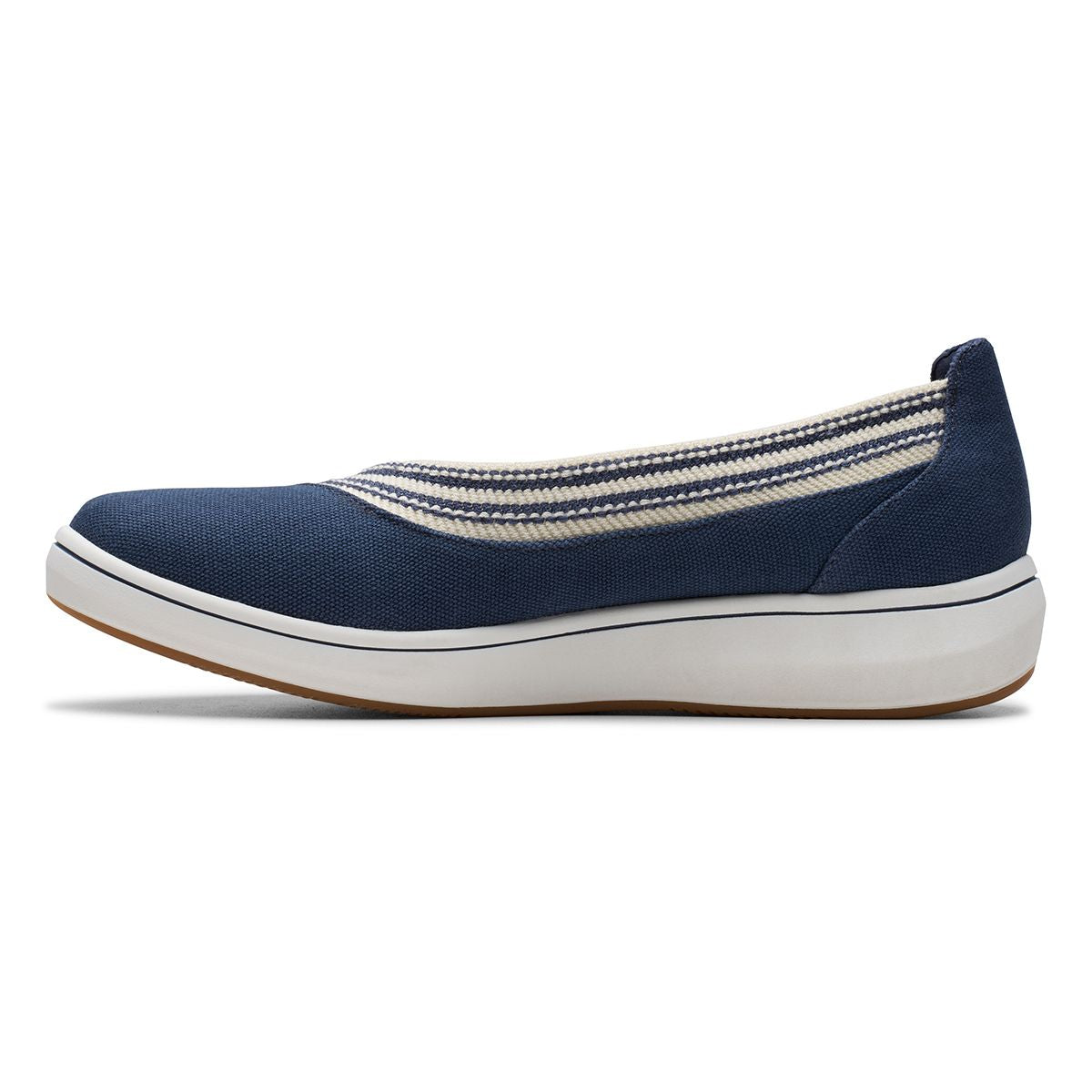 Clarks Women's Breezesky Air Slip On Shoes in Navy