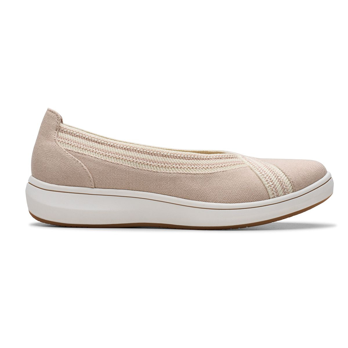 Clarks Women's Breezesky Air Slip On Shoes in Sand