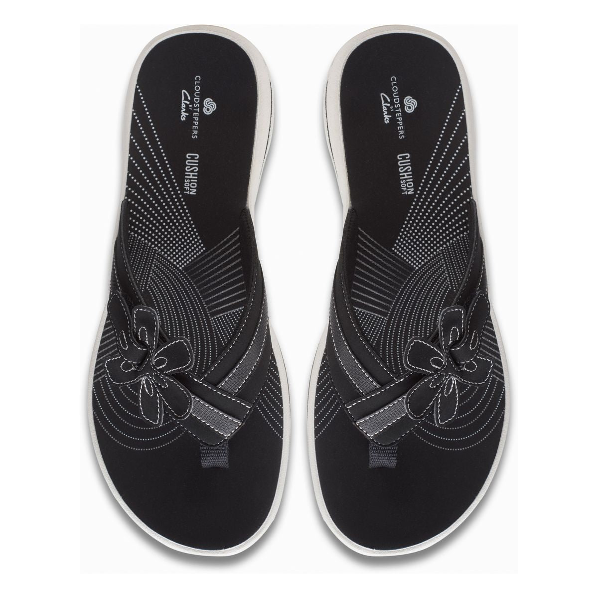 Brinkley Flora Women's Thong Sandals in Black
