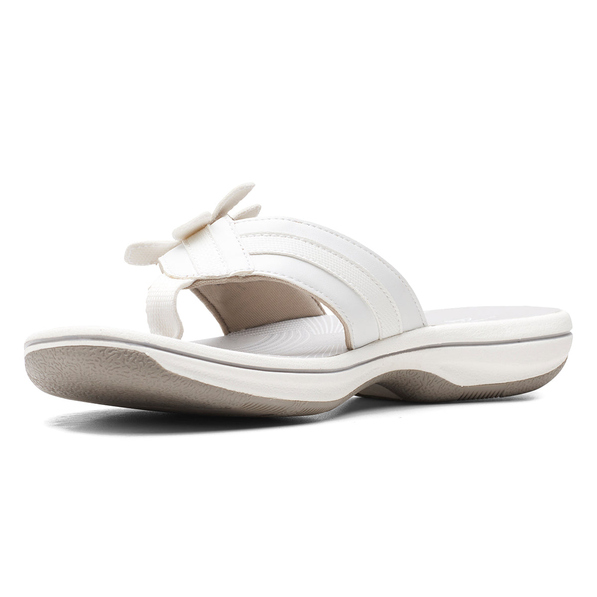 Brinkley Flora Women's Thong Sandals in White