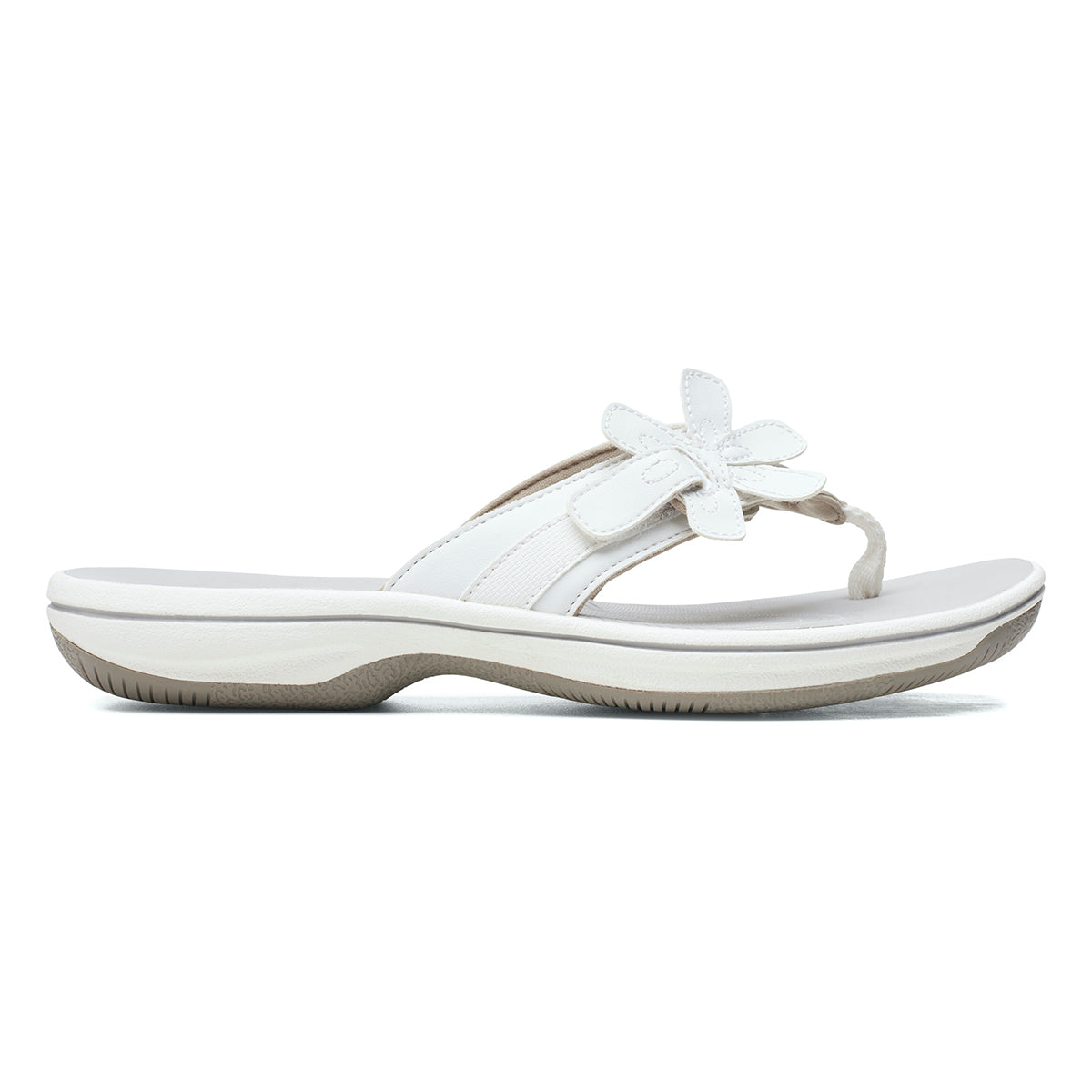 Brinkley Flora Women's Thong Sandals in White