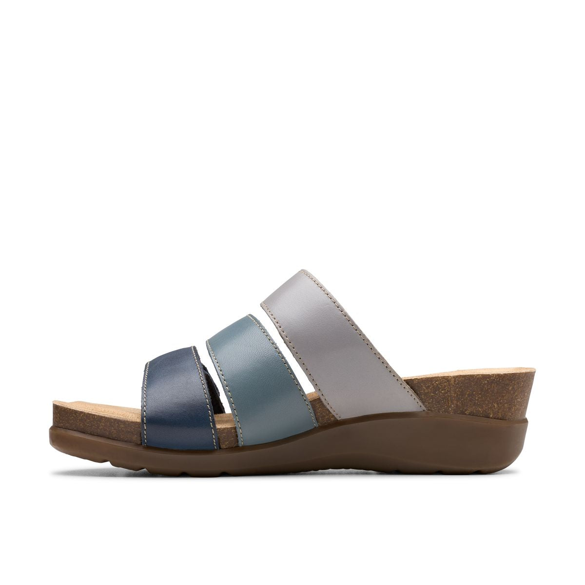 Clarks Calenne Lily Women’s Leather Sandals in Navy