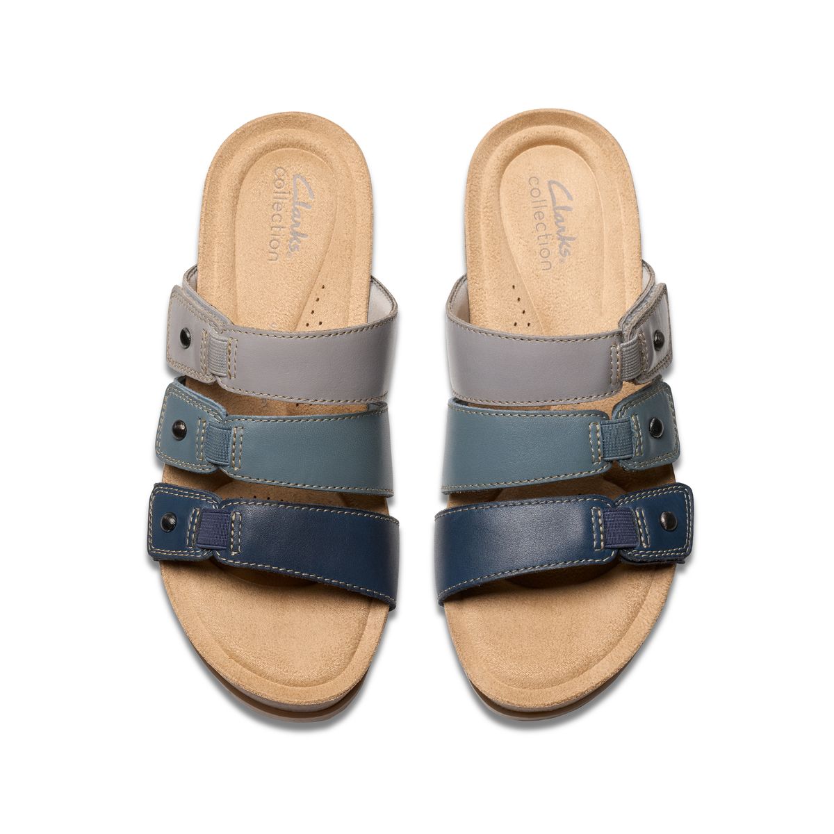 Clarks Calenne Lily Women’s Leather Sandals in Navy