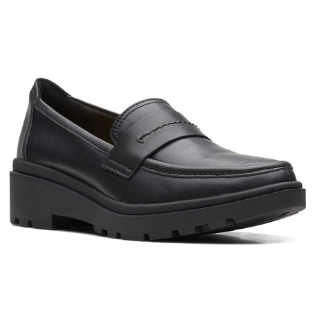 Clarks Calla Ease in Black Women's Dress shoes, Loafers Style #26167686