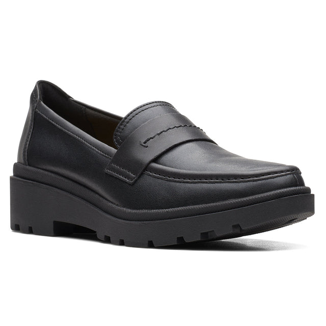 Clarks Calla Ease in Black Women's Dress shoes, Loafers Style #26167686