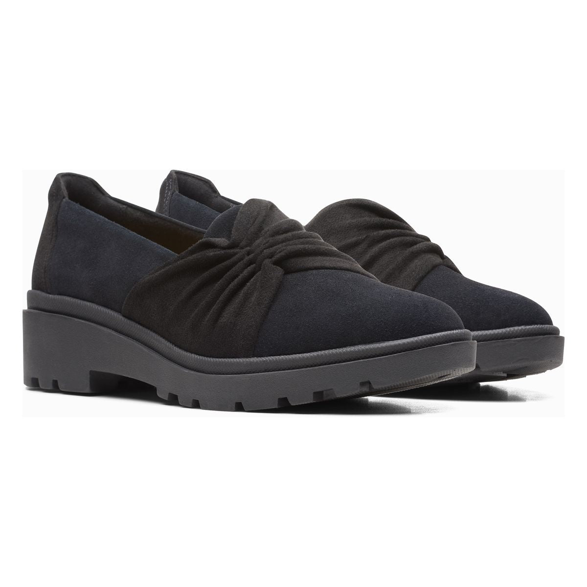 Clarks Calla Style Black loafers, Women's flats. Style #26167693