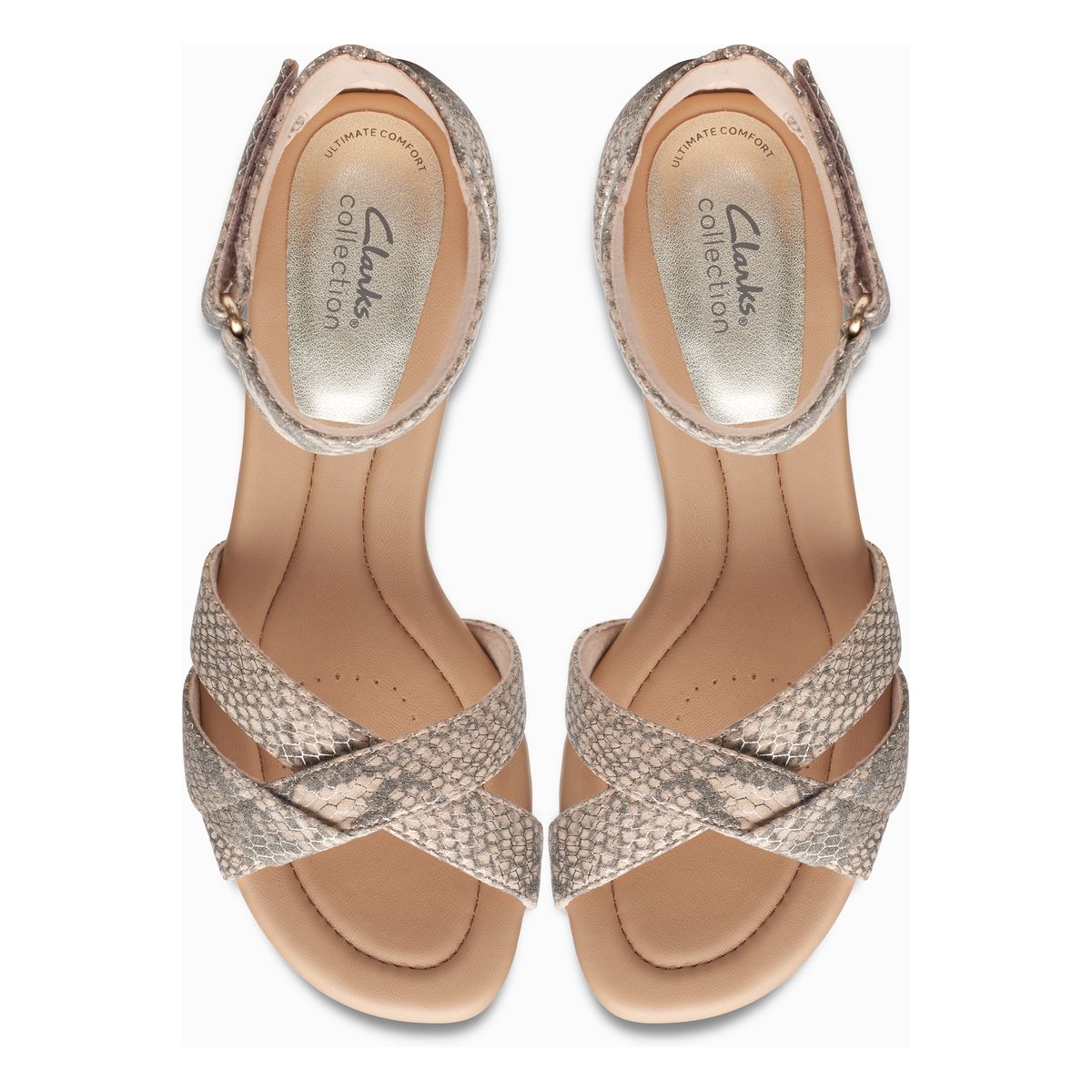 Clarks Desirae Lily Heeled Women's Sandal in Beige