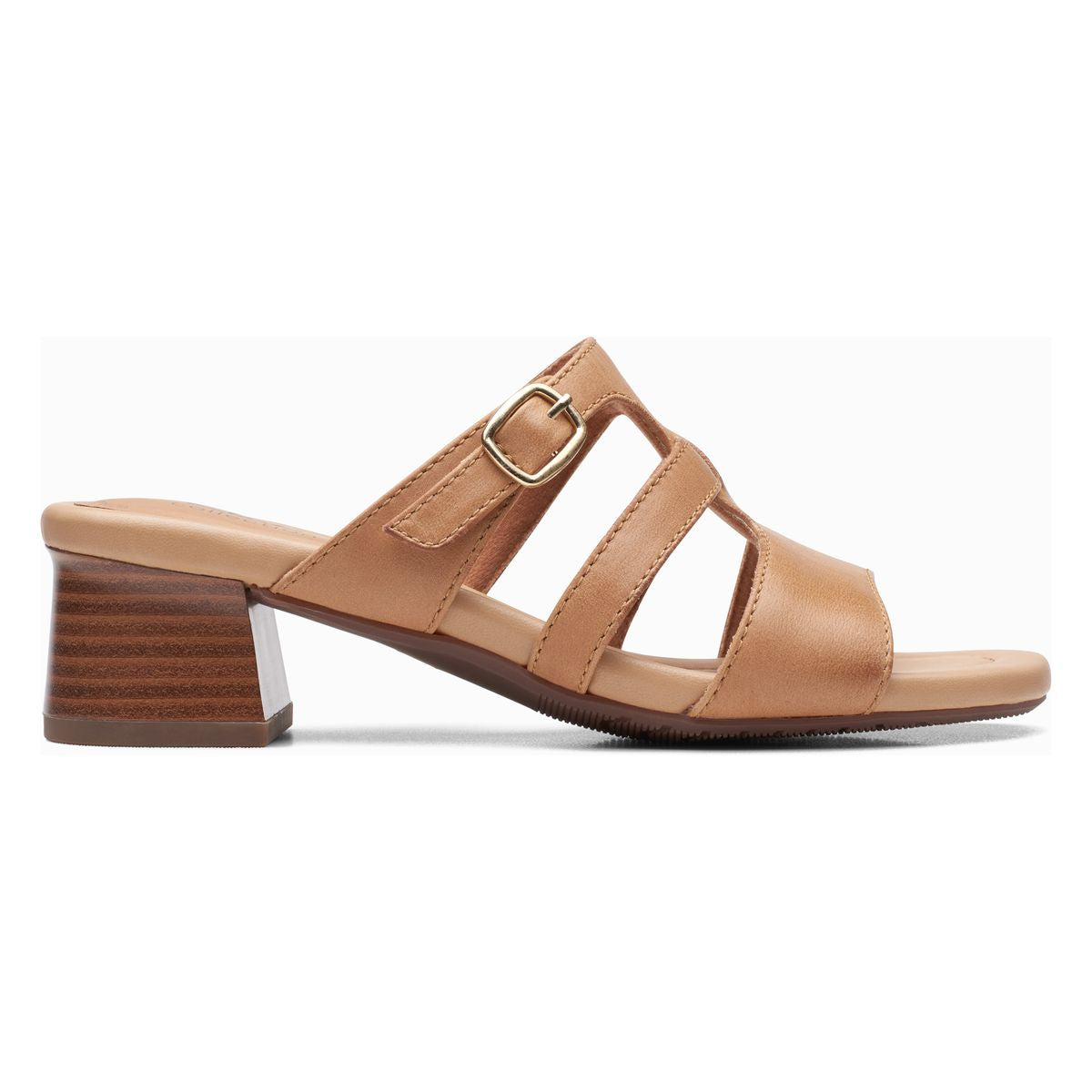 Clarks Desirae Palm Casual Women's Sandal in Tan