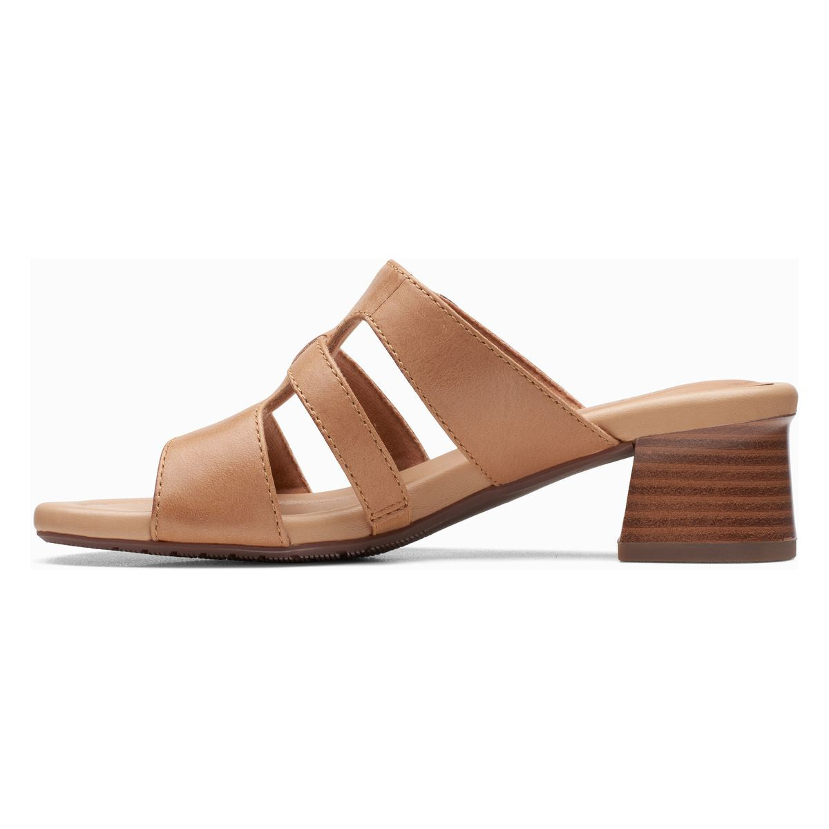 Clarks Desirae Palm Casual Women's Sandal in Tan