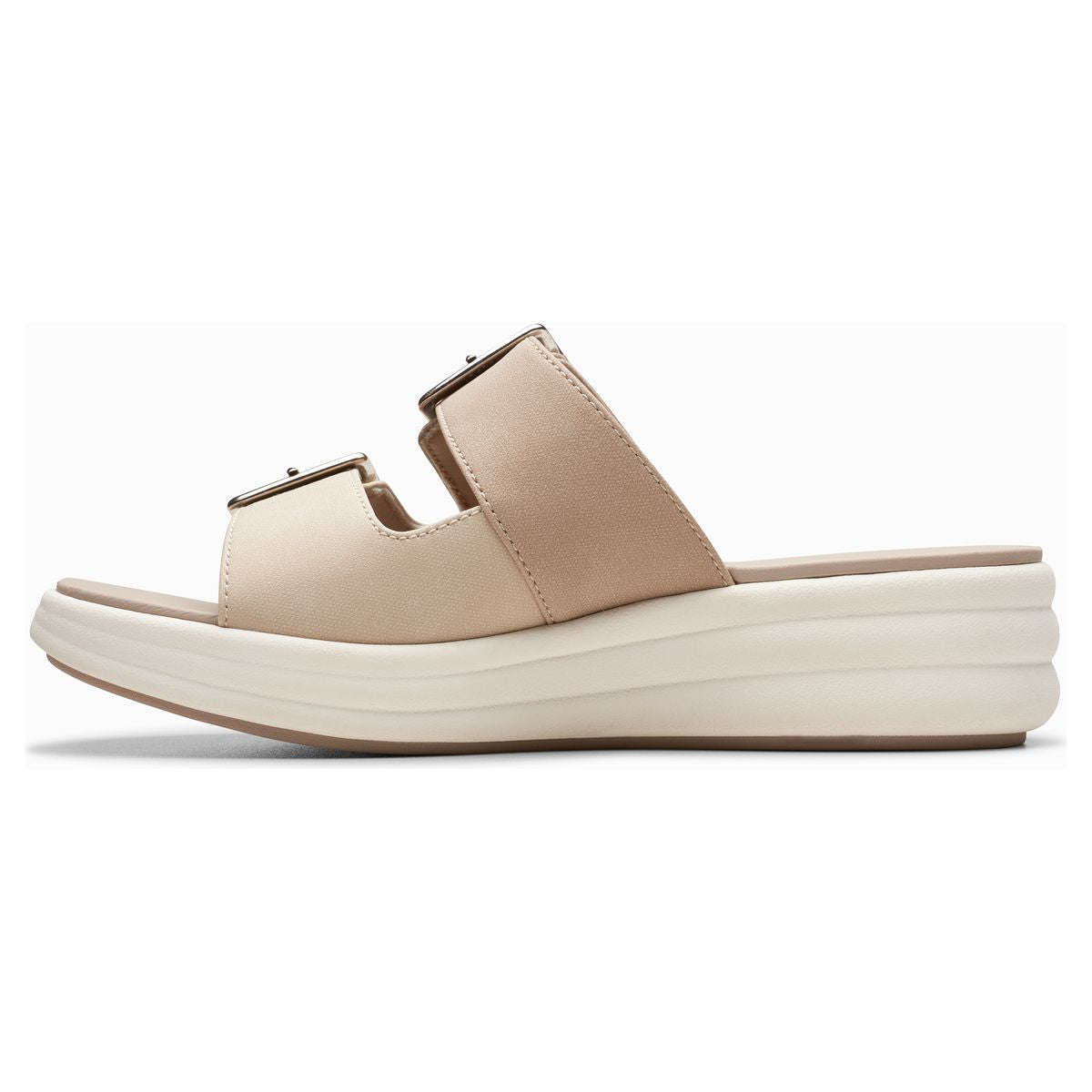 Clarks Women's Drift Buckle Wedges in Sand