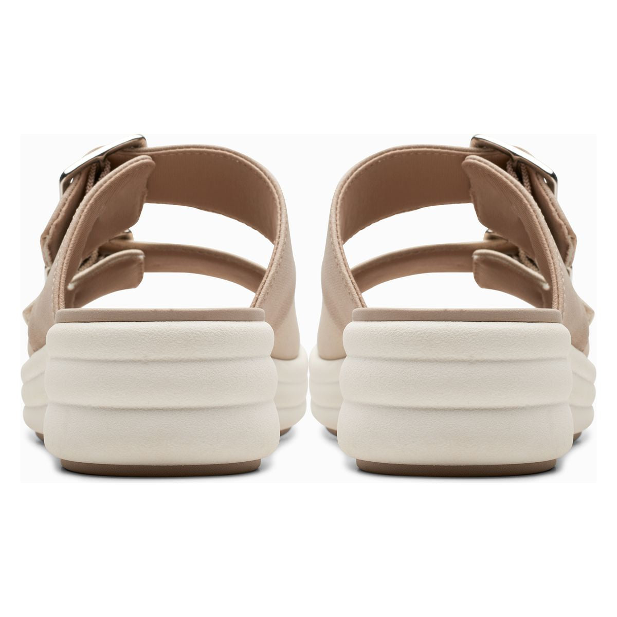 Clarks Women's Drift Buckle Wedges in Sand