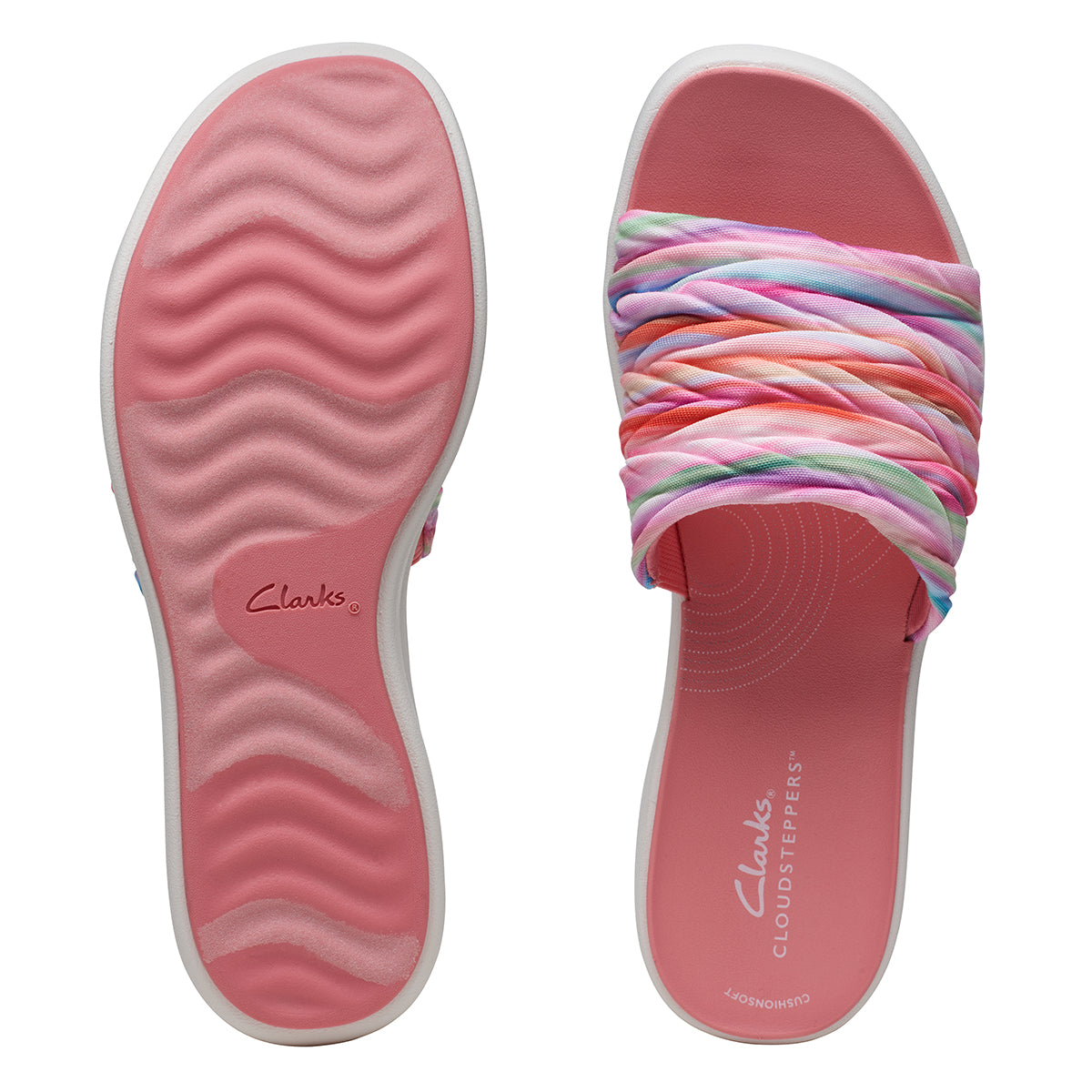 Clarks Women's Drift Petal Multicolour Wedges