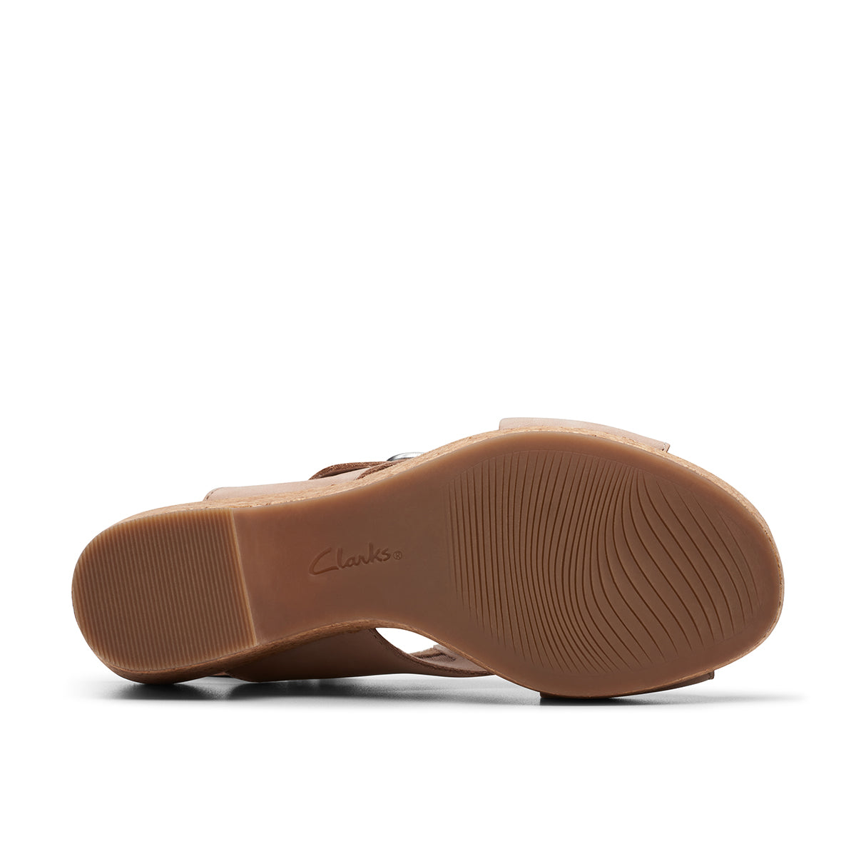 Clarks Giselle Dove Women's Wedge Sandals in Sand Nubuck