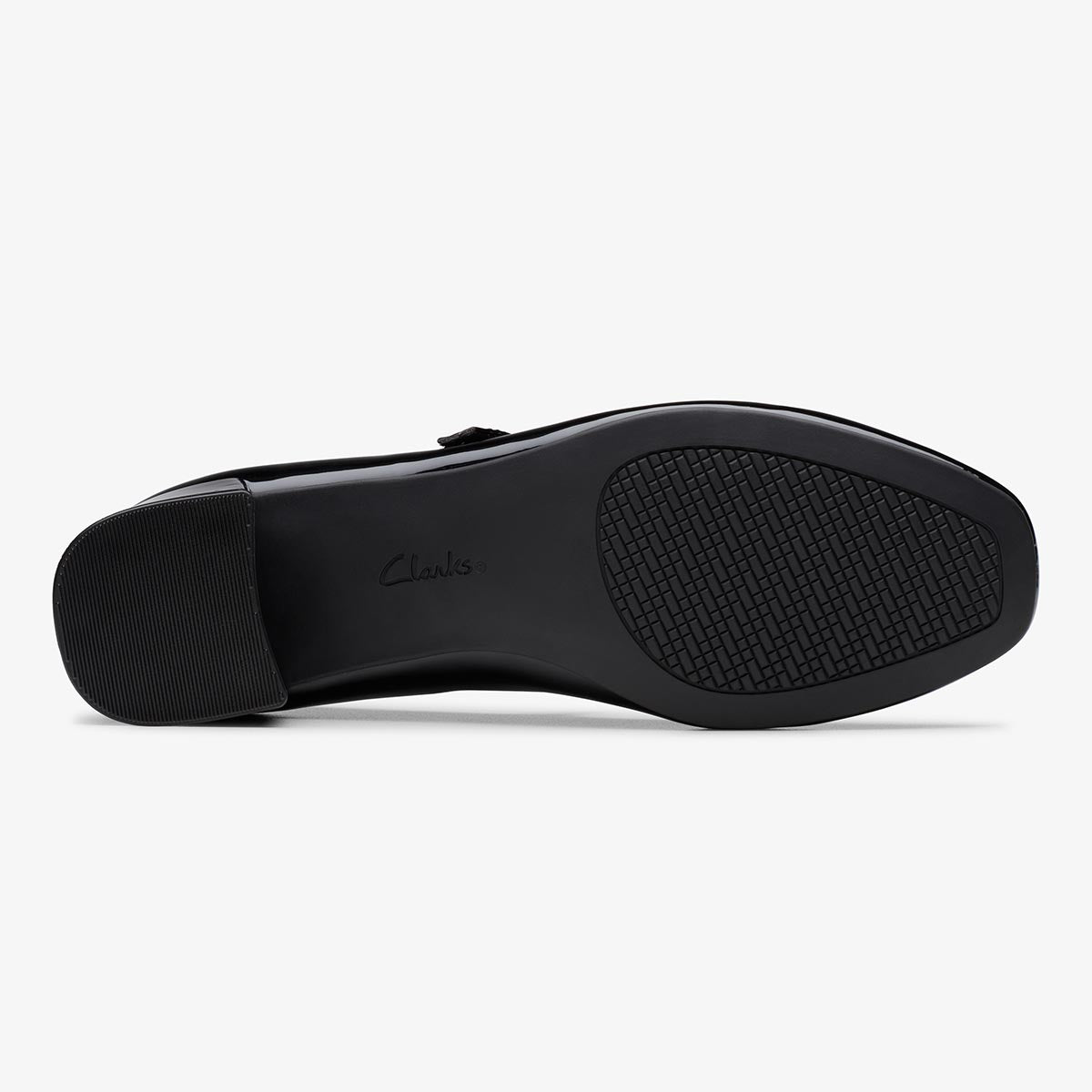 Clarks Women's Iridessa Rae in Black Patent