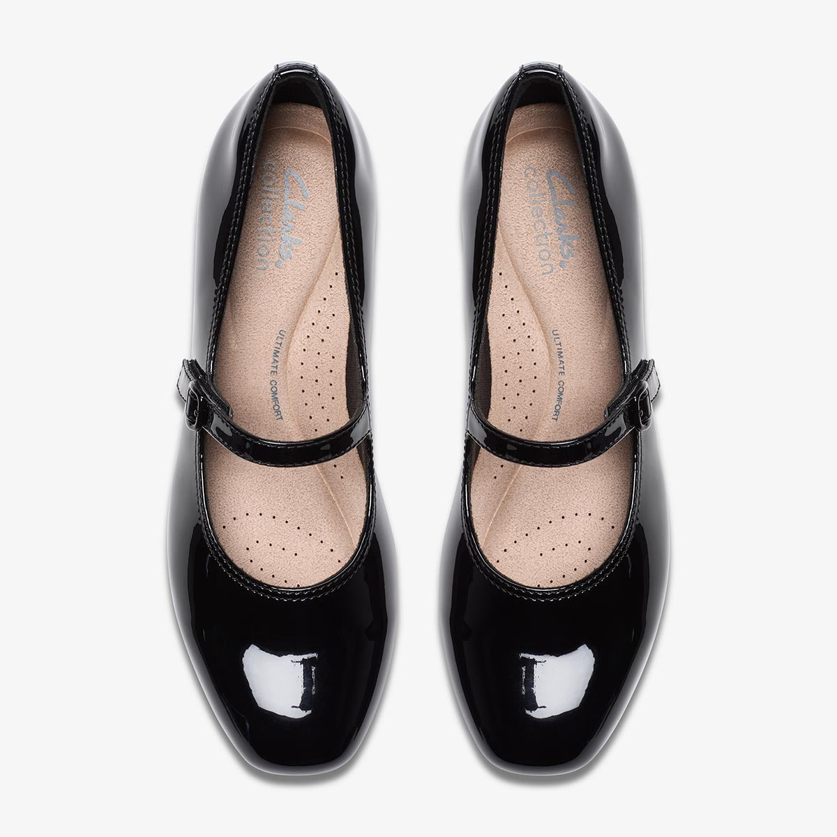 Clarks Women's Iridessa Rae in Black Patent