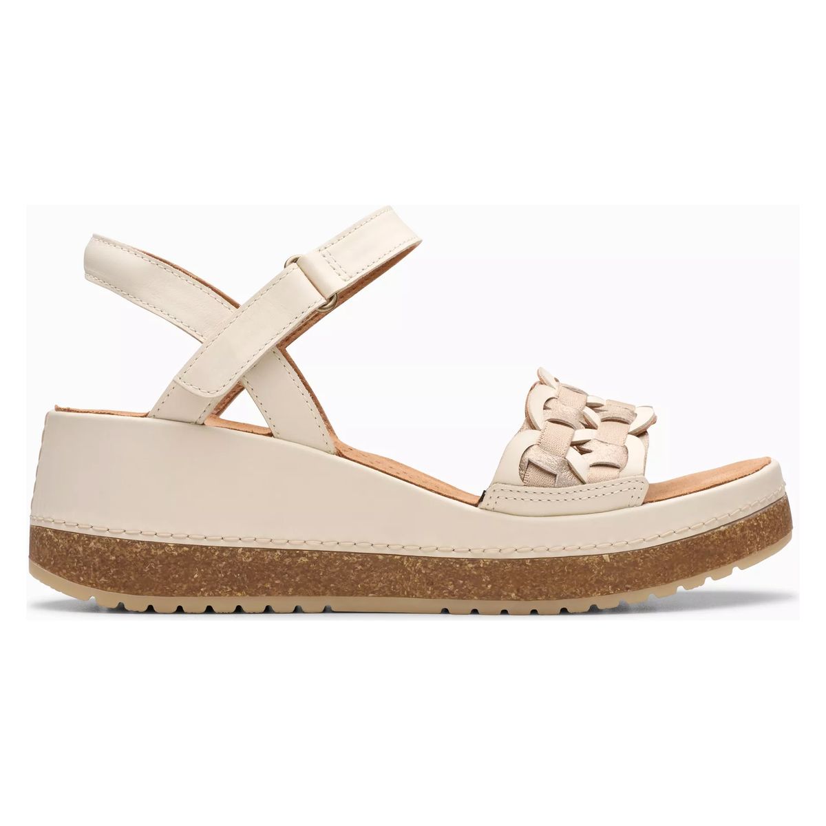Clarks Kassandra Bar Woman's Sandal in Cream