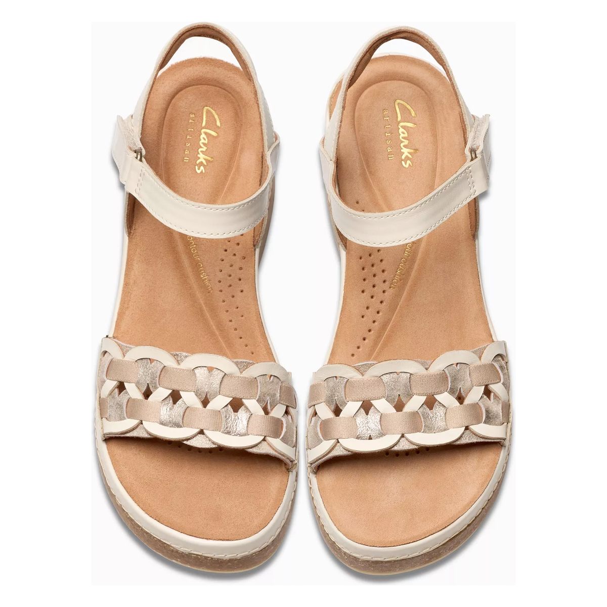 Clarks Kassandra Bar Woman's Sandal in Cream