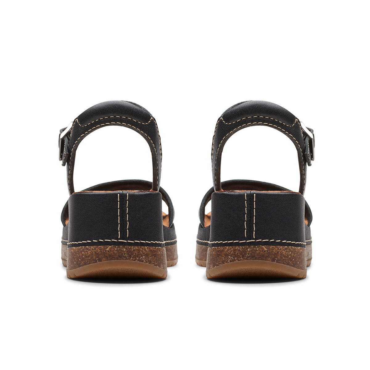 Clarks Kassanda Lily Women's Wedge Sandal in Black