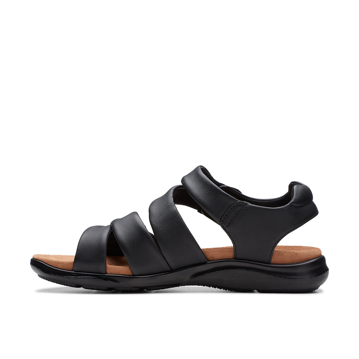 Clarks Kitly Ave Flat Women's Sandals in Black