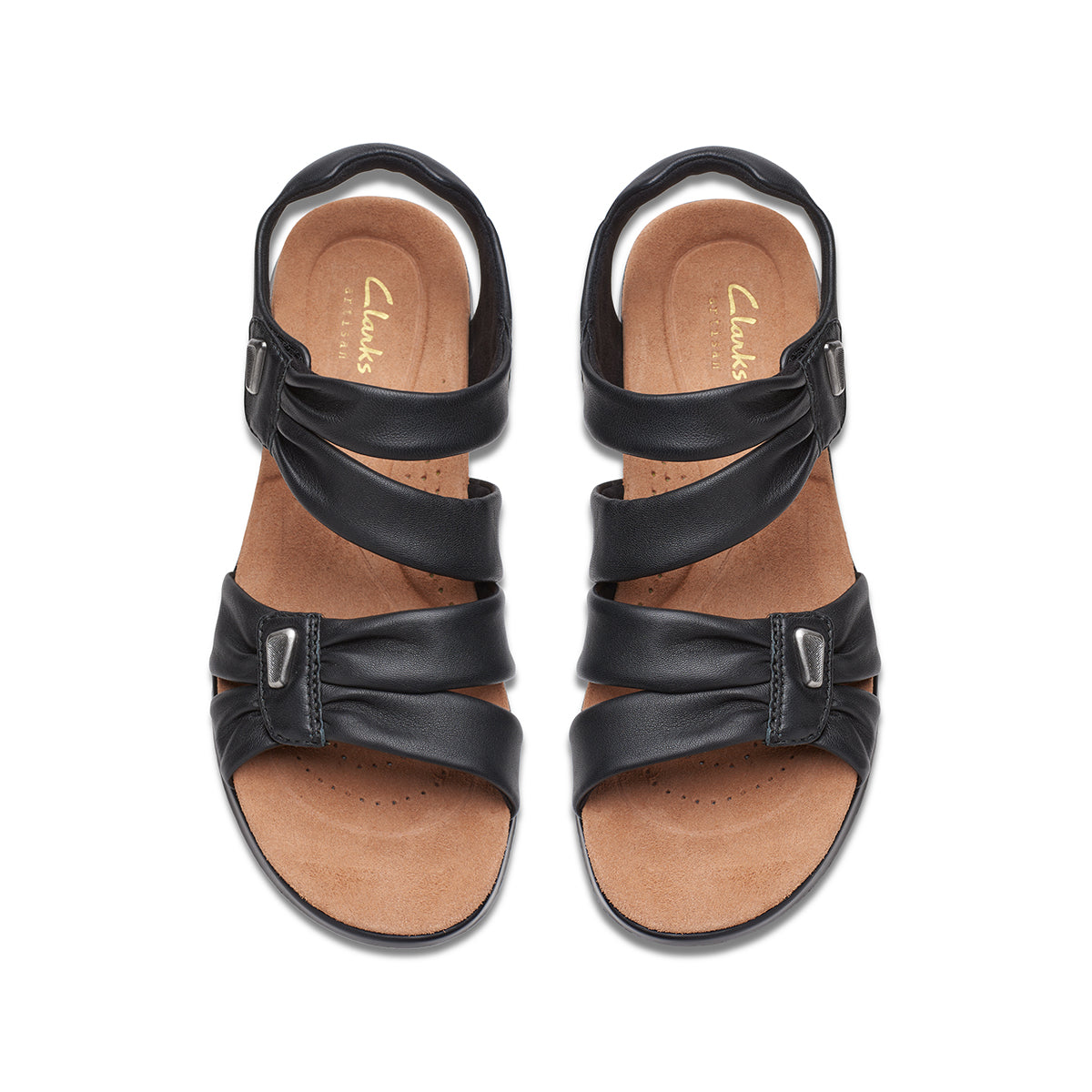 Clarks Kitly Ave Flat Women's Sandals in Black