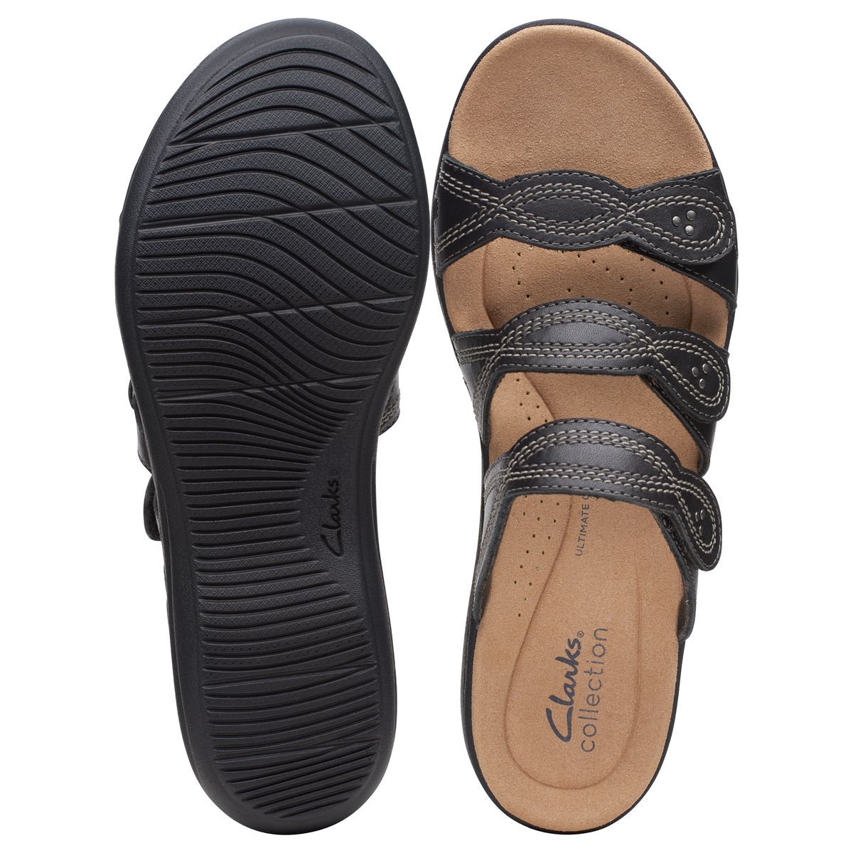 Clarks Laurieann Ayla Flat Women's Sandals in Black