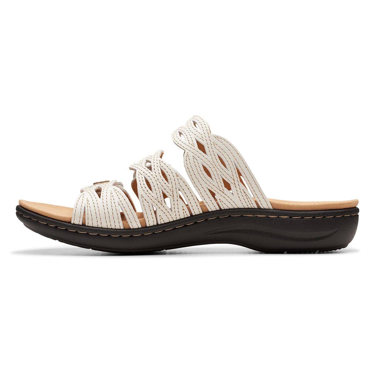 Clarks Laurieann Ruby Women's Flat Sandals in Off White