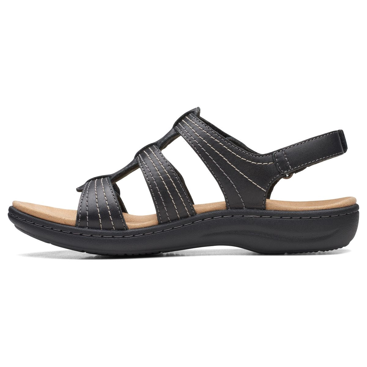 Clarks Laurieann Women's Velcro Sandals in Black