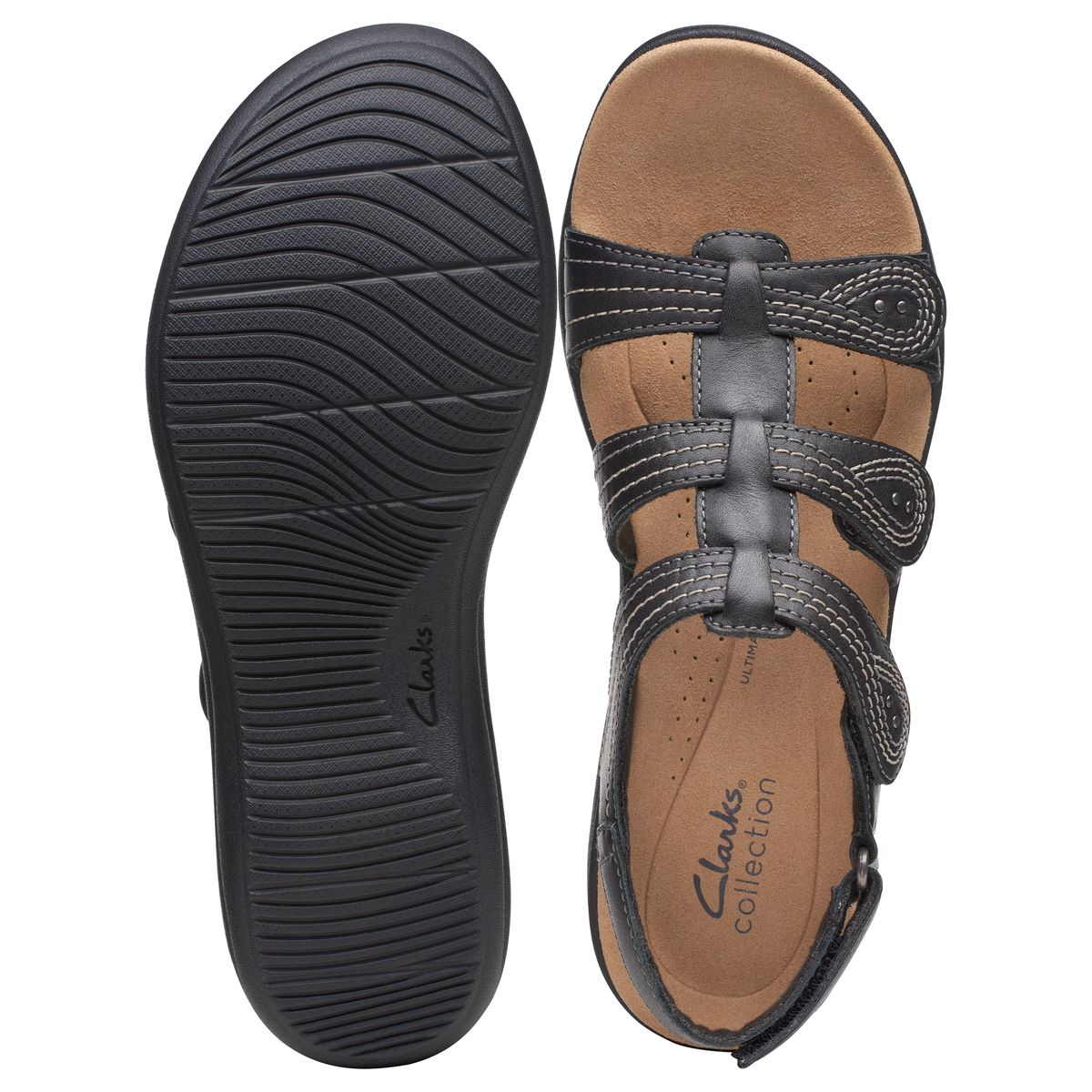 Clarks Laurieann Women's Velcro Sandals in Black