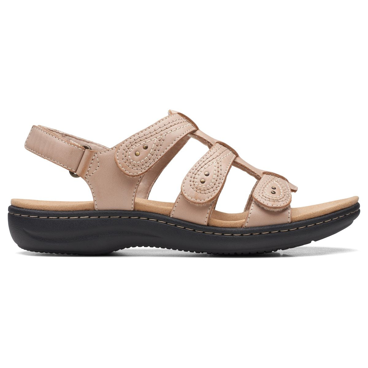 Clarks Laurieann Women's Velcro Sandals in Sand