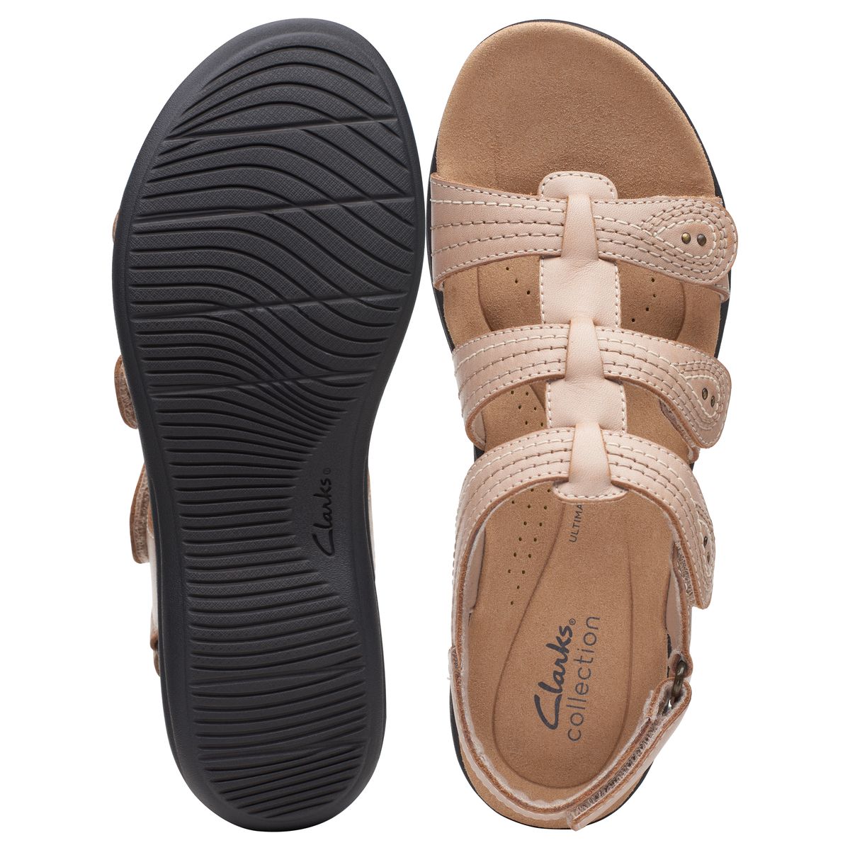 Clarks Laurieann Women's Velcro Sandals in Sand