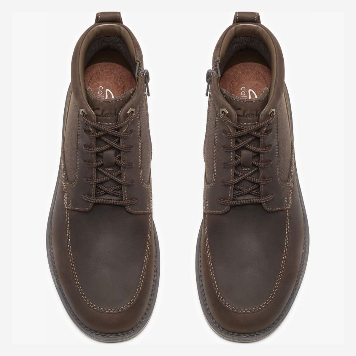 Clarks Men's Maplewalk Rise Waterproof Ankle Boot – Brown