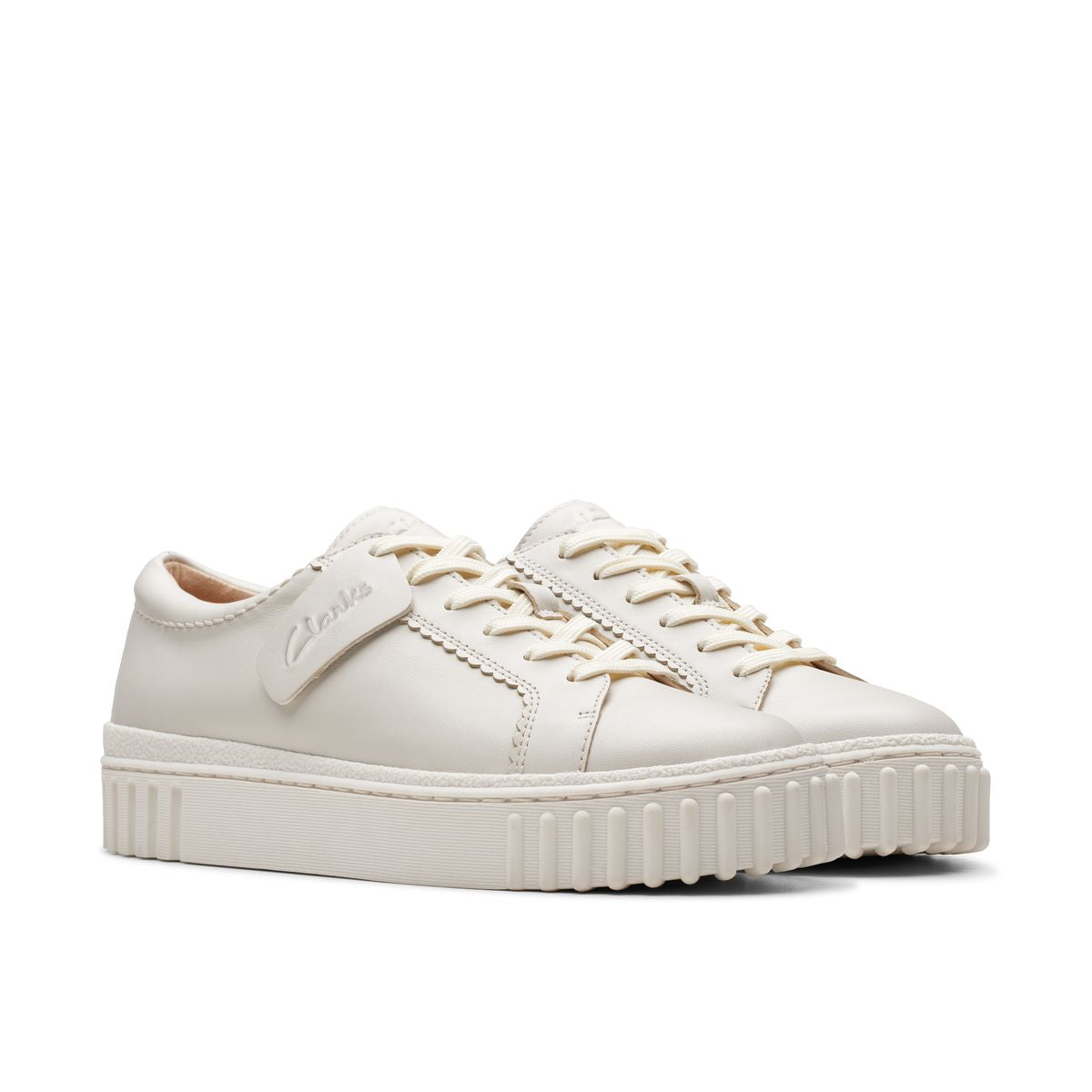 Clarks Mayhill Women's Walk Sneakers in Off White