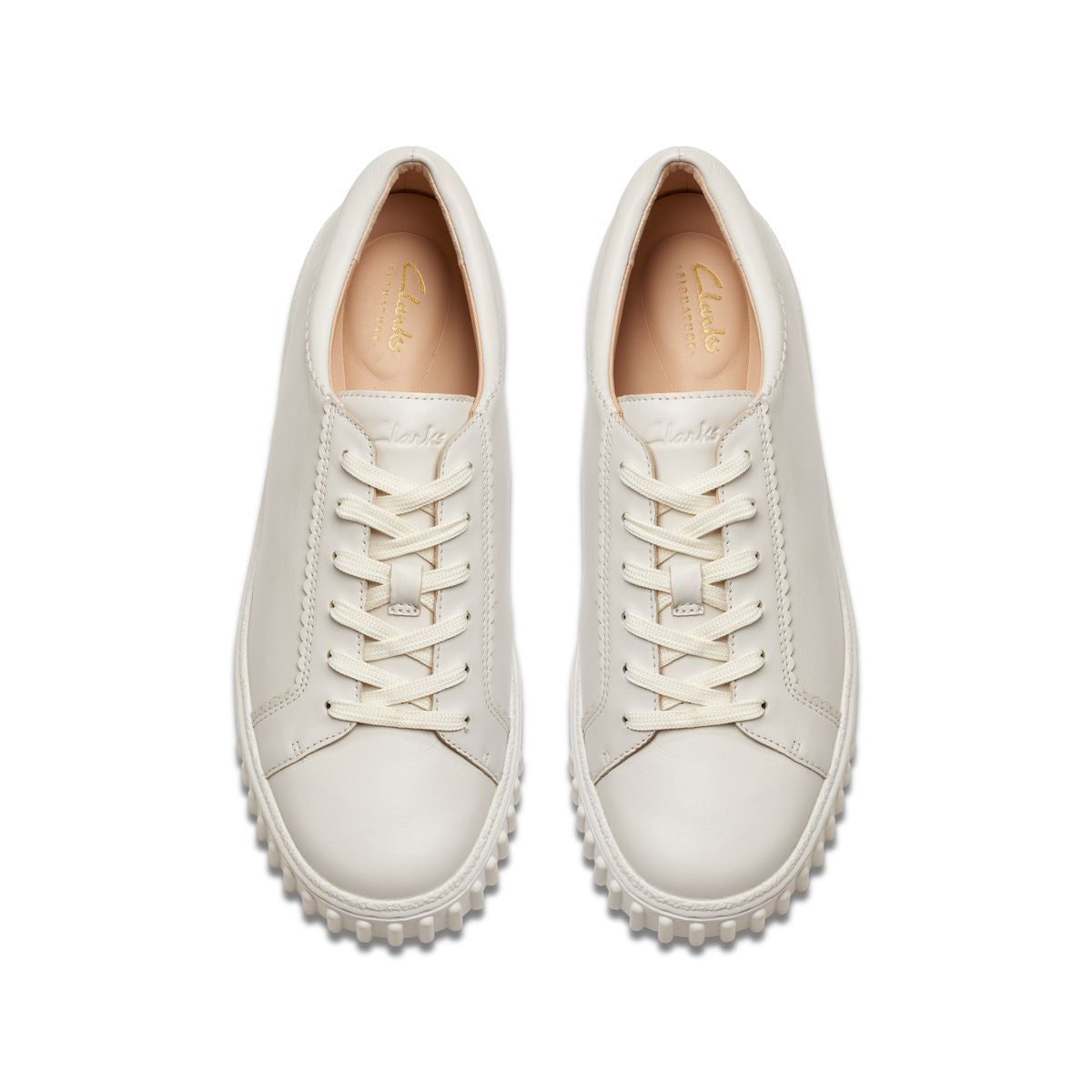 Clarks Mayhill Women's Walk Sneakers in Off White