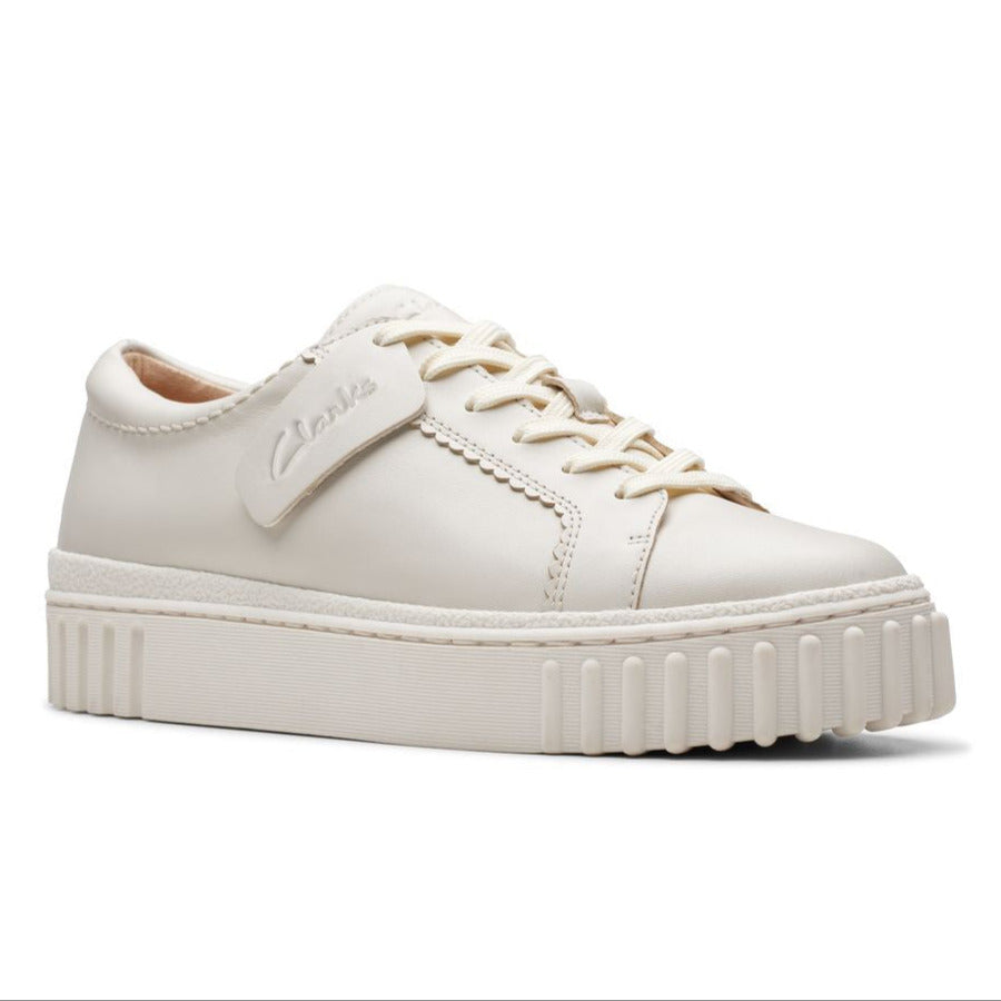 Clarks Mayhill Women's Walk Sneakers in Off White