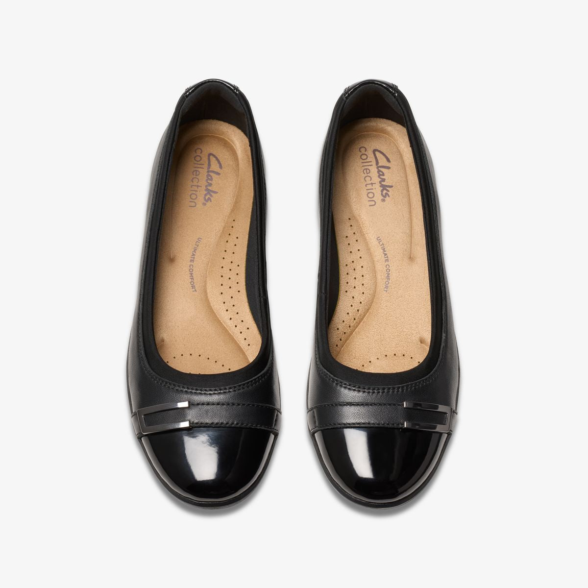 Clarks Meadow Rose Women's Ballet Flats in Black