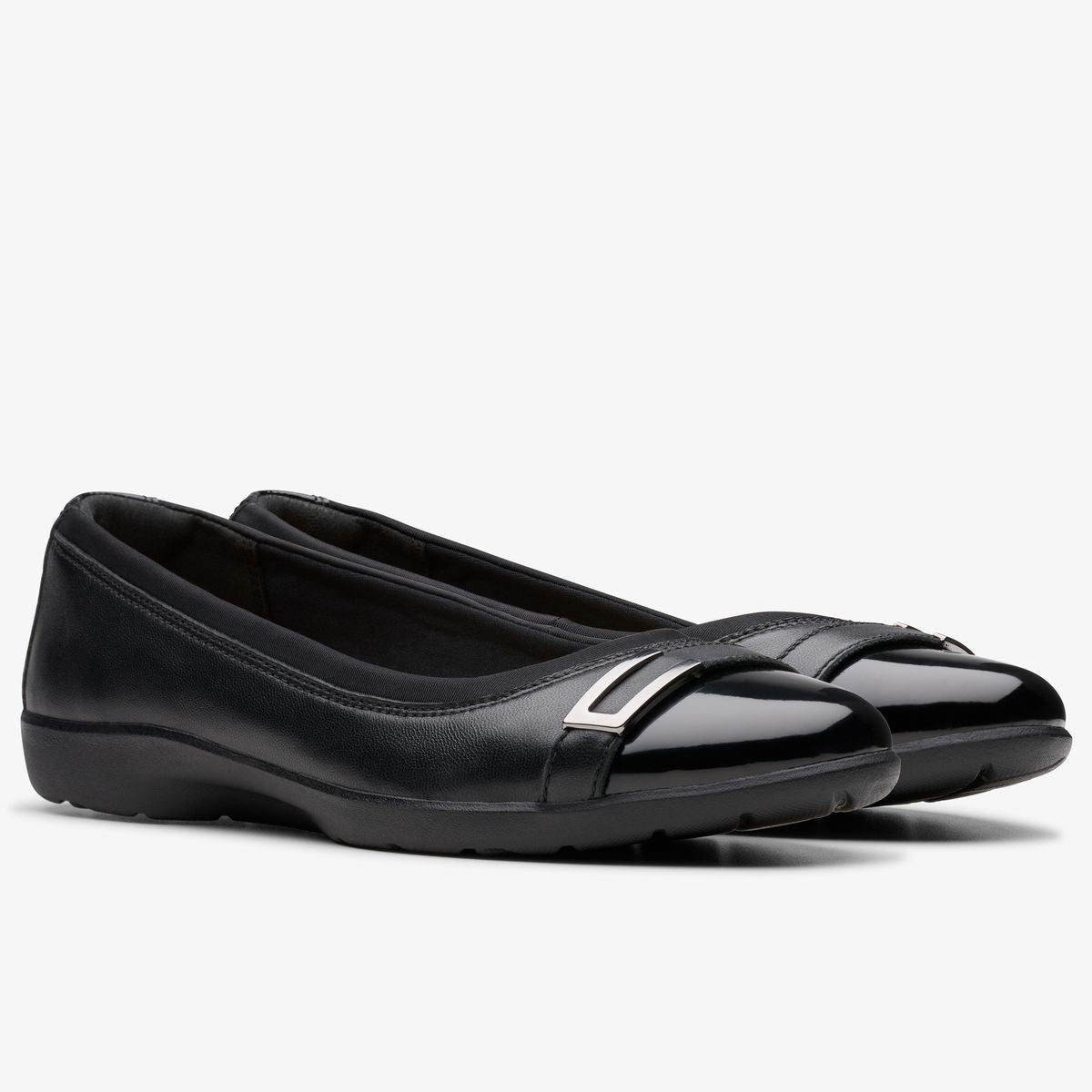 Clarks Meadow Rose Women's Ballet Flats in Black