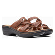 Clarks Merliah Karli Women's Sandals in Tan, detailed strappy wedge summer shoe, leather upper, Style #26158235