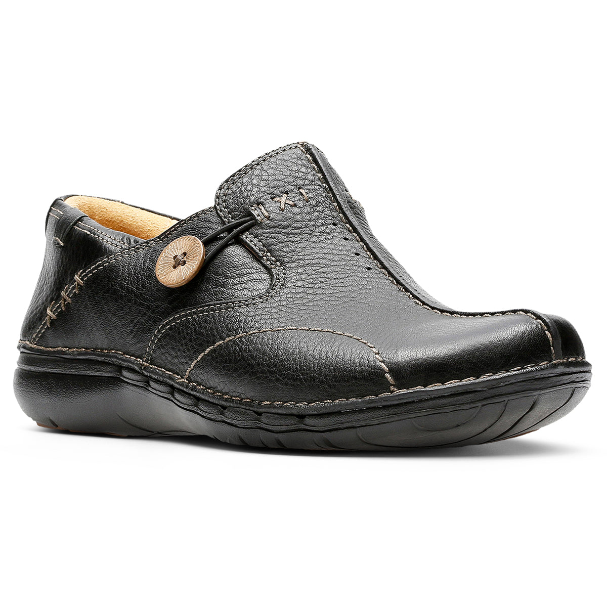 Women's Un Loop Black Slip Ons