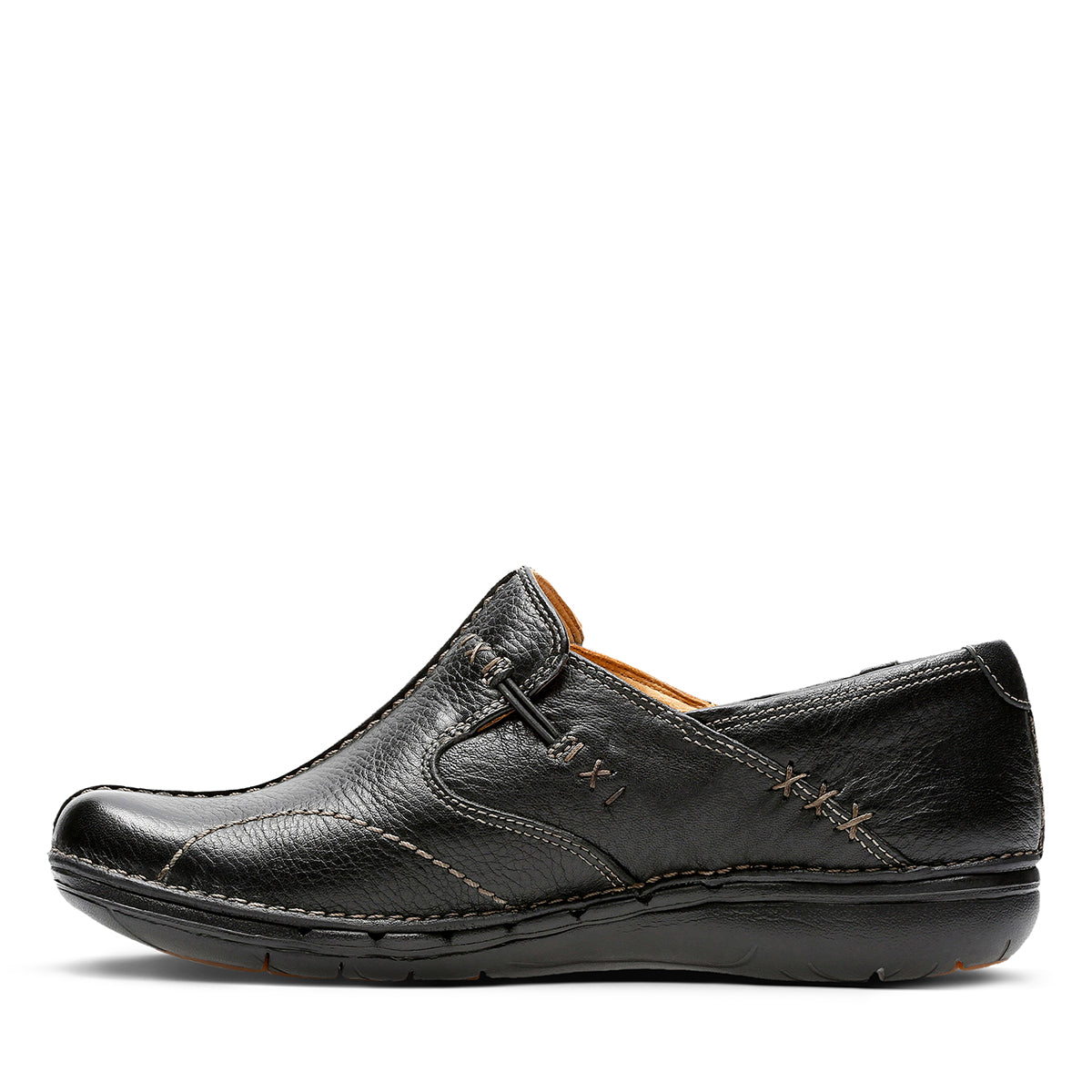 Women's Un Loop Black Slip Ons