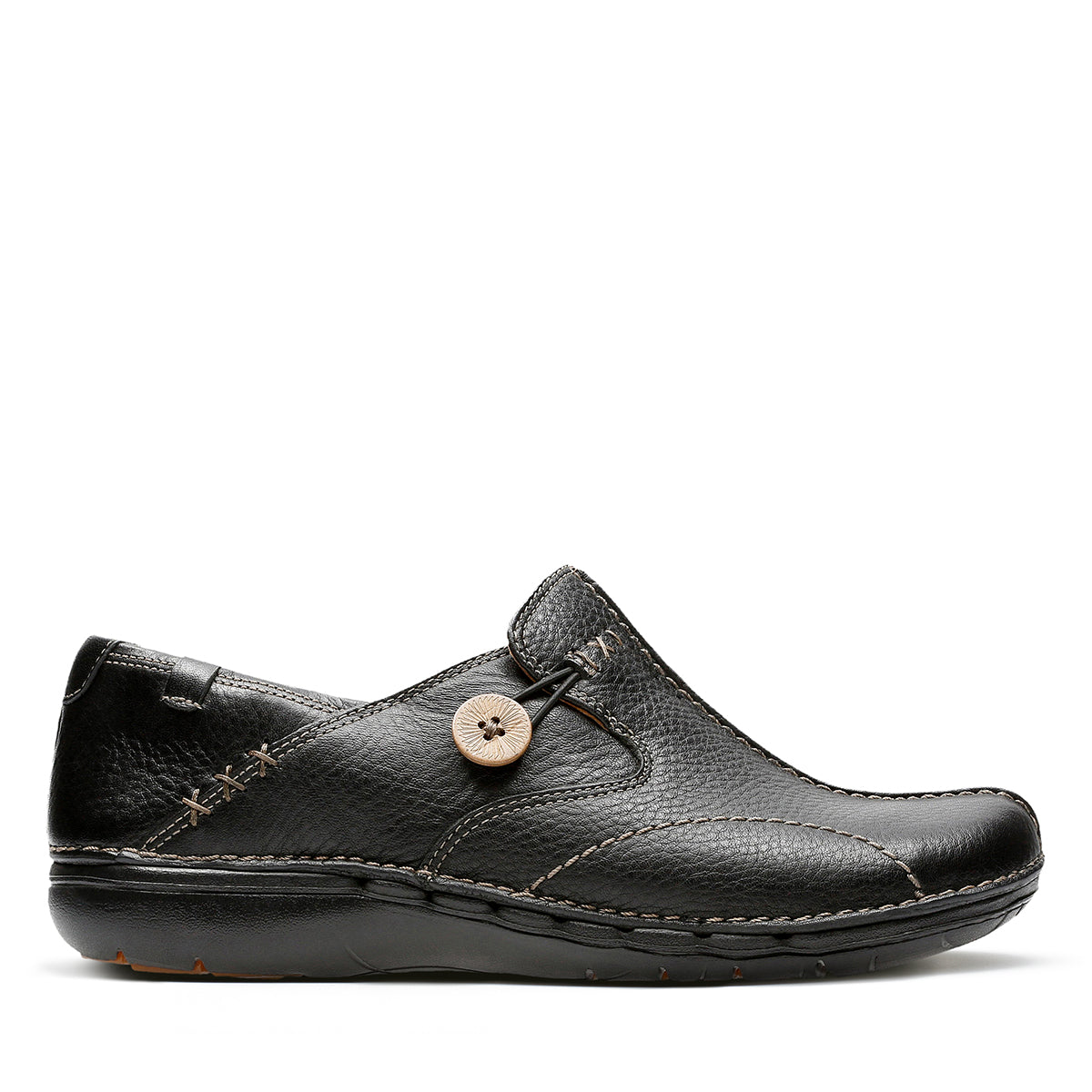 Women's Un Loop Black Slip Ons