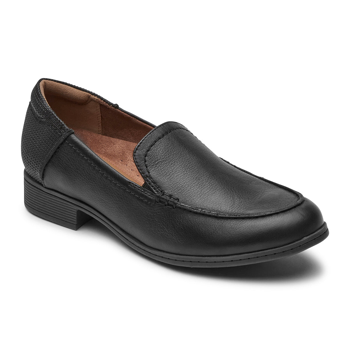 Cobb Hill Crosbie Moc women’s slip-on in black leather