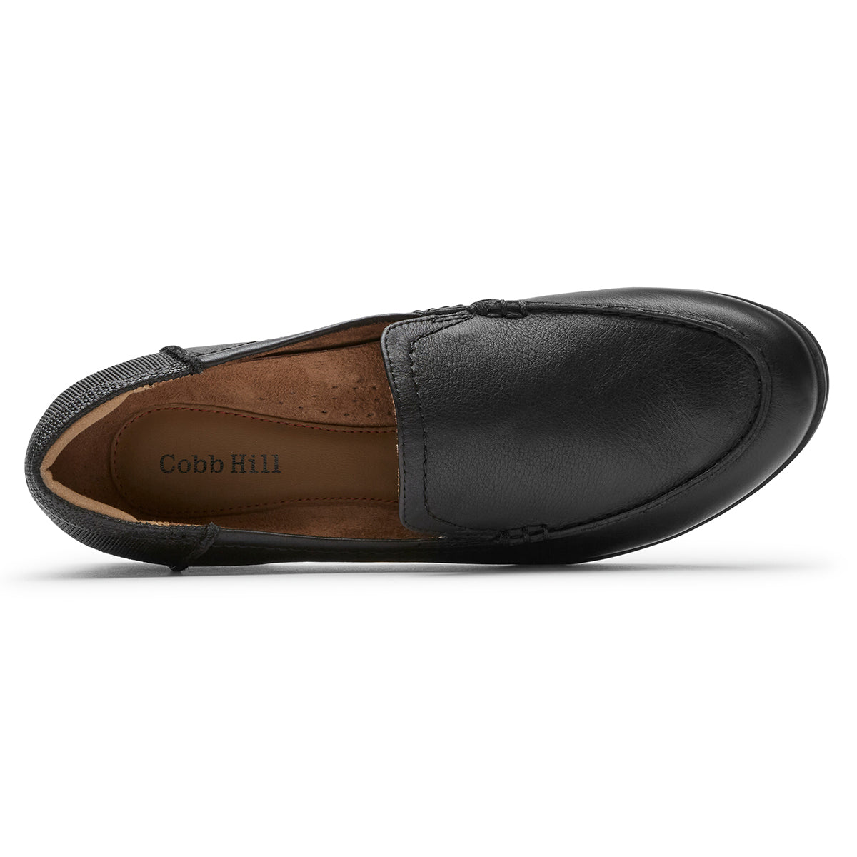Crosbie Moc Black Leather