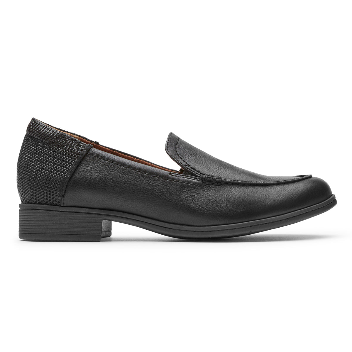 Crosbie Moc Black Leather